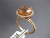LARGE 4.13CT DIAMOND & AAA MORGANITE 18KT ROSE GOLD ROUND HALO ENGAGEMENT RING