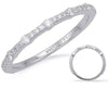.27CT DIAMOND 14KT WHITE GOLD 3D CLASSIC BAMBOO 3/4TH ETERNITY ANNIVERSARY RING