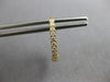 ESTATE .46CT DIAMOND 18K YELLOW GOLD 3D CLASSIC OVAL HUGGIE FUN HANGING EARRINGS