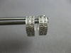 ESTATE .20CT DIAMOND 14KT WHITE GOLD 3D CLASSIC 2 ROW FILIGREE HUGGIE EARRINGS