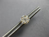 ESTATE .50CT DIAMOND 14KT YELLOW GOLD 3D CLASSIC CLUSTER FLOWER STUD EARRINGS