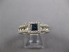 1.15CT DIAMOND & AAA SAPPHIRE 14KT WHITE GOLD PRINCESS & ROUND SQUARE FUN RING