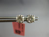 ESTATE 1.0CT DIAMOND 14KT WHITE GOLD 3D CLASSIC ROUND FOUR PRONG STUD EARRINGS