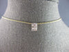 .23CT DIAMOND 14KT YELLOW GOLD 3D BAGUETTE CLUSTER RECTANGULAR FLOATING PENDANT