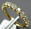 1.16CT DIAMOND 14K YELLOW GOLD ROUND SHARED PRONG SEMI ETERNITY ANNIVERSARY RING