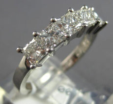 1.50CT DIAMOND 14K WHITE GOLD 3D SHARED PRONG INVISIBLE WEDDING ANNIVERSARY RING