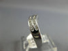ESTATE .30CT DIAMOND 14KT WHITE GOLD CLASSIC CHANNEL 2 ROW DOUBLE WAVE FUN RING
