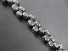 ESTATE LARGE 4.0CT DIAMOND 14KT WHITE GOLD ROUND BEZEL FUN LOVE TENNIS BRACELET