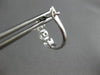 1.02CT DIAMOND 18KT WHITE GOLD 3D 3 STONE PAST PRESENT FUTURE LEVERBACK EARRINGS