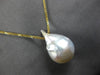 LARGE AAA SOUTH SEA PEARL 18KT YELLOW GOLD 3D CLASSIC SOLITAIRE FLOATING PENDANT
