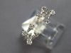 ESTATE .26CT DIAMOND 14KT WHITE GOLD ETOILE DOUBLE FLOWER TENSION FUN LOVE RING
