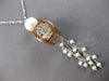 EXTRA LARGE AAA SOUTH SEA PEARL 18K WHITE & ROSE GOLD CHANDELIER LARIAT NECKLACE