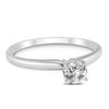 ESTATE .25CT DIAMOND 14KT WHITE GOLD 3D CLASSIC ROUND SOLITAIRE ENGAGEMENT RING