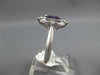 1.4CT DIAMOND & AAA AMETHYST 14K WHITE GOLD 3D EMERALD CUT FILIGREE OCTAGON RING