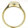 .30CT WHITE & FANCY YELLOW DIAMOND 18KT 2 TONE GOLD TRILLION FILIGREE PAVE RING