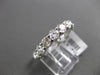 ESTATE 4.51CT DIAMOND 14KT WHITE GOLD SHARED PRONG ETERNITY RING STUNNING