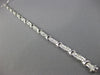 ESTATE 1.75CT DIAMOND 18KT WHITE GOLD 3D CLASSIC CHANNEL LINK TENNIS BRACELET