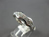 1.12CT DIAMOND 14KT WHITE GOLD 3D CHANNEL SEMI BEZEL WEDDING ANNIVERSARY RING