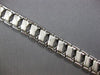 ESTATE WIDE 14KT WHITE GOLD 3D CLASSIC MATTE & SHINY CRISS CROSS FUN BRACELET