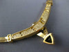 ESTATE LARGE 4.29CT DIAMOND & AAA SAPPHIRE & OPAL 14K YELLOW GOLD OMEGA NECKLACE