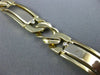 WIDE & LONG .25CT DIAMOND 14KT WHITE & YELLOW GOLD 3D HANDCRAFTED MENS BRACELET