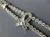 ESTATE LARGE 15.25CT DIAMOND PLATINUM ROUND & BAGUETTE 2 ROW COCKTAIL NECKLACE