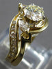 1.07CT DIAMOND 14KT YELLOW GOLD 3D ROUND & MARQUISE ENGAGEMENT RING SET #27792