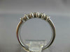 ESTATE .69CT DIAMOND PLATINUM CLASSIC 5 STONE CHANNEL PRINCESS ANNIVERSARY RING