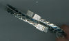 ESTATE .66CT DIAMOND 18KT WHITE GOLD 3D SQUARE FLEXIBLE MESH BANGLE BRACELET