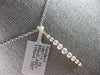 ESTATE .60CT DIAMOND 18KT YELLOW GOLD CLASSIC JOURNEY BAR LOVE FLOATING PENDANT