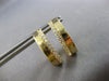 ESTATE .50CT DIAMOND 14KT YELLOW GOLD 3D CLASSIC OVAL HOOP EARRINGS #28150