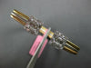 WIDE 2.94CT DIAMOND 18KT TRI COLOR GOLD ROUND & BAGUETTE CLUSTER BANGLE BRACELET