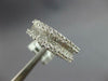 WIDE 1.41CT DIAMOND 18KT WHITE GOLD ROUND & PRINCESS MULTI ROW ANNIVERSARY RING