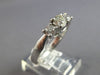 ESTATE .82CT DIAMOND 14KT WHITE GOLD 3D CLASSIC 3 STONE LUCIDA ENGAGEMENT RING