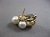ESTATE LARGE 14KT YELLOW GOLD CLASSIC AAA SOUTH SEA PEARL CLIP ON EARRINGS #2954