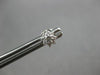 ESTATE .36CT DIAMOND 18KT WHITE GOLD 3D CLASSIC FLOWER STAR STUD EARRINGS