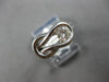 .50CT DIAMOND 14KT WHITE GOLD CLASSIC SOLITAIRE ROUND LOVE KNOT UNISEX FUN RING