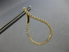 ESTATE 1.25CT DIAMOND 14K YELLOW GOLD 3D TEAR DROP SIDEWAY HOOP HANGING EARRINGS