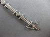 .75CT DIAMOND 14KT WHITE GOLD ROUND ETOILE FILIGREE SQUARE FUN TENNIS BRACELET