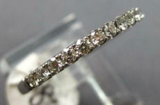 .45CT DIAMOND 14K WHITE GOLD 3D ROUND SHARED PRONG LOW SETTING ANNIVERSARY RING