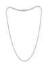 ESTATE 16.85CT DIAMOND 14KT WHITE GOLD 3D CLASSIC ROUND ETERNITY TENNIS NECKLACE