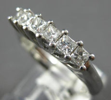 .60CT DIAMOND 14KT WHITE GOLD 3D PRINCESS SHARED PRONG WEDDING ANNIVERSARY RING