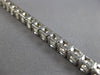 ESTATE LARGE 8.08CT DIAMOND 14K WHITE GOLD CLASSIC ROUND 4 PRONG TENNIS BRACELET