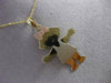 ESTATE 14KT YELLOW & ROSE GOLD HAPPY GIRL ENGRAVABLE PENDANT & CHAIN #24249