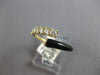 .43CT DIAMOND & BLACK ENAMEL 14K YELLOW GOLD GRADUATING JOURNEY CRISS CROSS RING