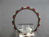 .92CT DIAMOND & AAA RUBY 14KT WHITE GOLD SHARED PRONG 2mm ETERNITY FUN LOVE RING
