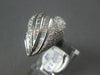 ESTATE LARGE 1.45CT DIAMOND 18KT WHITE GOLD 3D ROUND & BAGUETTE HEART SHAPE RING
