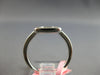 ESTATE WIDE .30CT DIAMOND 14KT WHITE GOLD 3D CLASSIC OPEN RECTANGULAR FUN RING