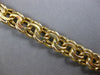ESTATE LARGE & LONG 14KT YELLOW GOLD 3D CLASSIC SOLID DOUBLE LINK CHARM BRACELET