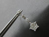 ESTATE 1.0CT DIAMOND 14KT WHITE GOLD CLASSIC STAR BY THE YARD HANGING EARRINGS